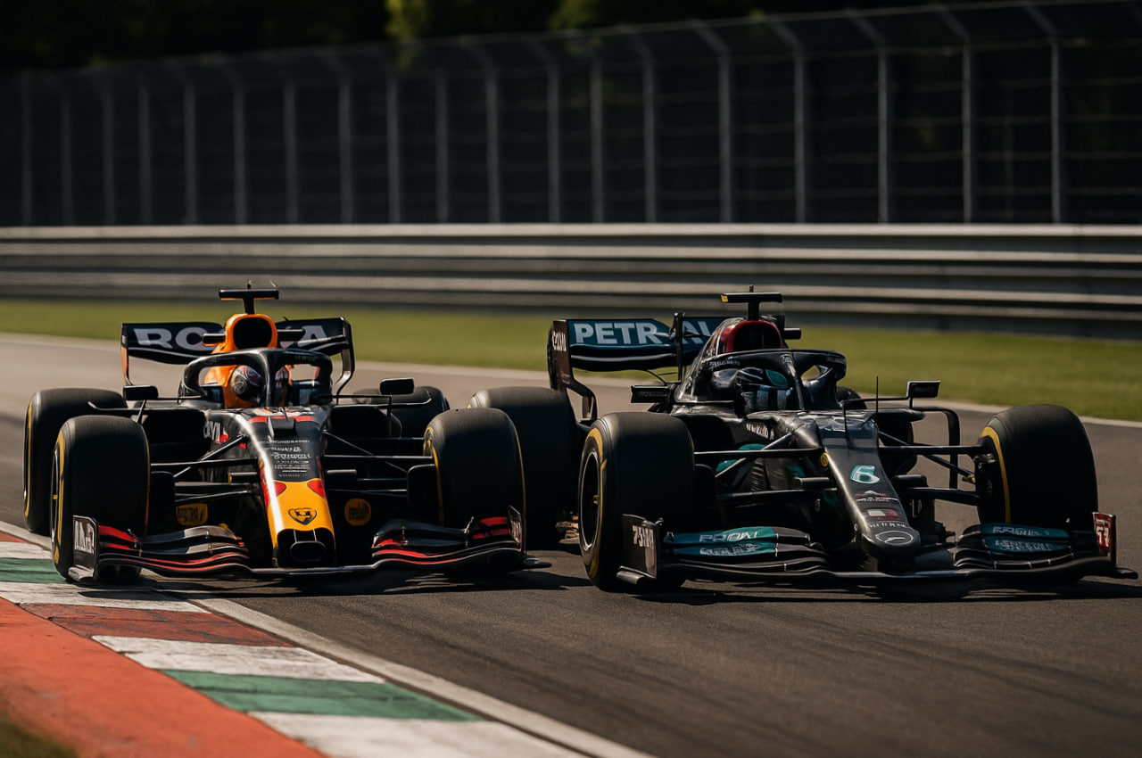 Tim F1 menjalankan strategi ban medium-hard di sirkuit panas 2025