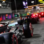 ilustrasi mobil Formula 1 2025 dengan desain aerodinamika modern