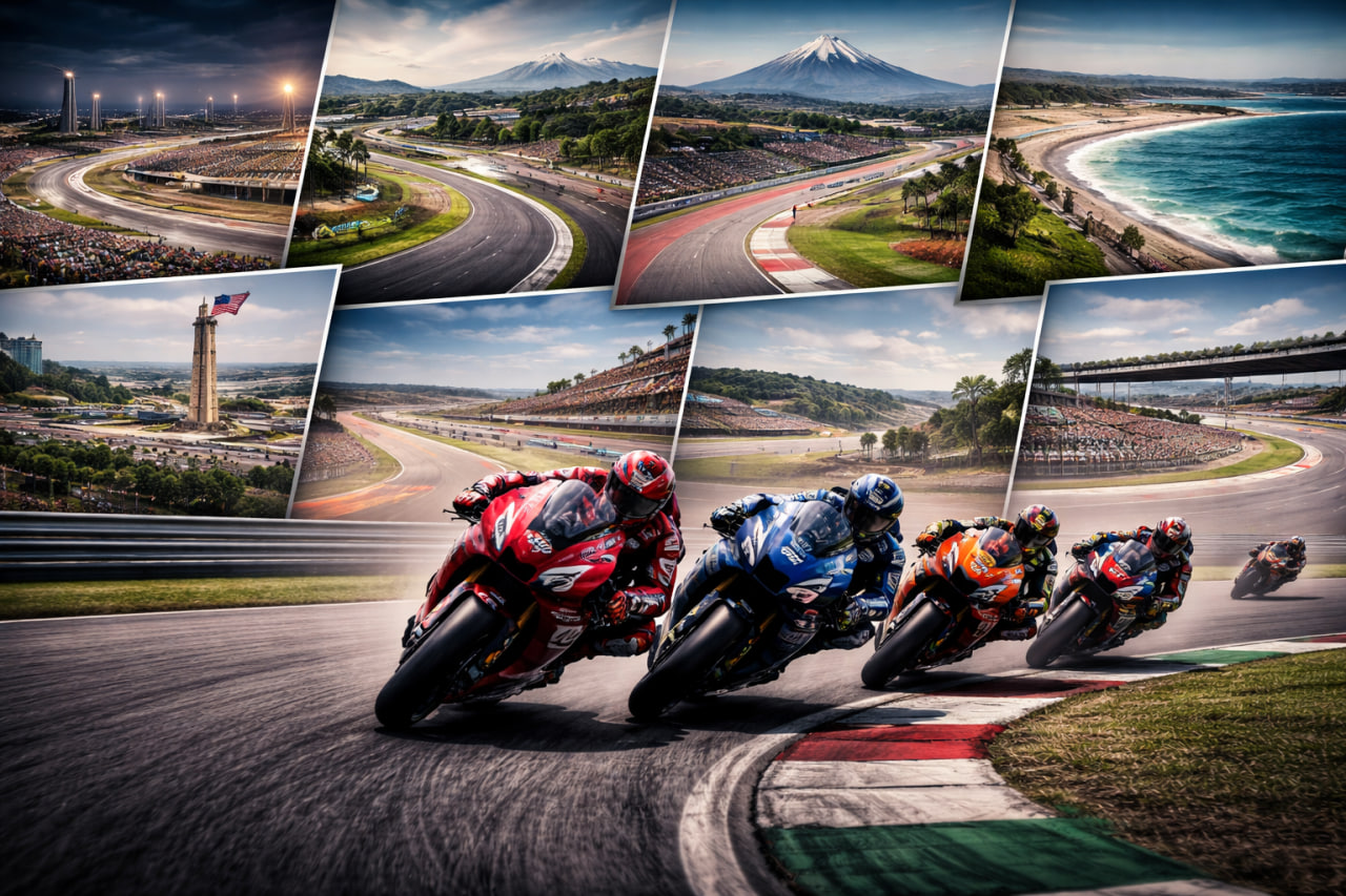 Kalender MotoGP 2026 dengan berbagai sirkuit dunia